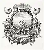 L’Eau : Hunc et monstra timent Graveur :Sébastien Le Clerc (1637-1714)France D'après l'œuvre de Jacques Bailly (1629-1679)France Série : Devise des tapisseries du Roy, les Quatre éléments. Série en 16 planches.Provenance : Cabinet du Roi Technique : Eau-forte et burin Dimension de la feuille de papier : H. 33 L. 25 cm Dimension du cuivre : H. 25,6 L. 18,9 cm