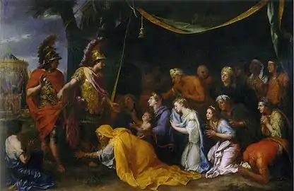 Les Reines de Perse aux pieds d'Alexandre, 1661.