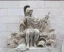 Statue de Mars, après restauration.