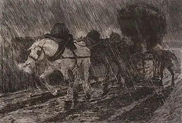Diligence nocturne (1889), Madrid, Museo Ulpiano Checa (es).