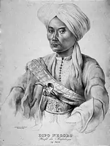 Le prince Diponegoro.