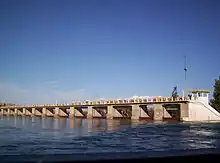Vue du barrage José Ignacio de la Roza.