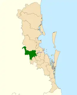 Carte de la circonscription.