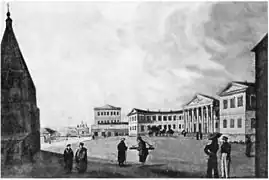 La place au début du XIXe.