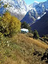 Une maison Futuro à Dombaï, république de Karatchaïévo-Tcherkessie