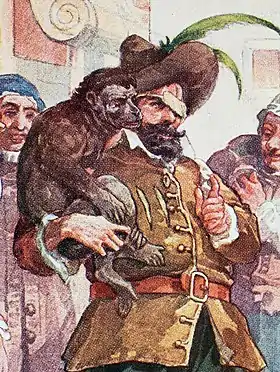 Ginès de Passamont en tant que maître Pierre, le marionnettiste dans le deuxième tome du Quichotte.