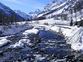 La Doire de Rhêmes à Chanavey
