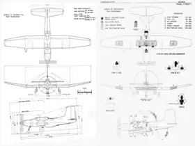 vue en plan de l’avion