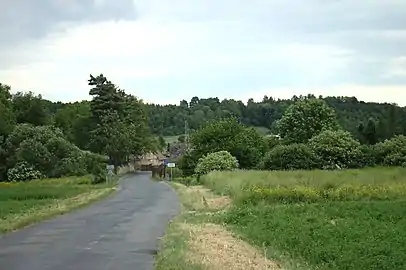 Drahobuz : entrée du village.