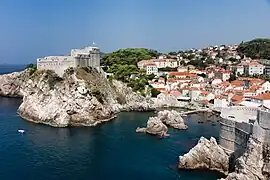 Forteresse de Dubrovnik, entrée du vieux port.