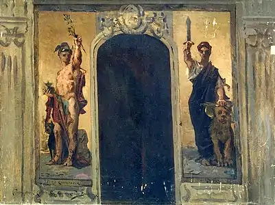 Esquisse pour la décoration du tribunal de Commerce (1878), musée des Beaux-Arts de Bordeaux.