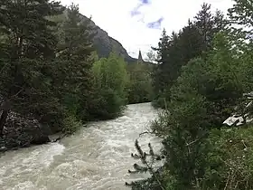 La Durance en aval de La Vachette.