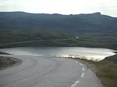 Entre le Cap Nord et Honningsvåg à la hauteur du lac Kjeftavatnet