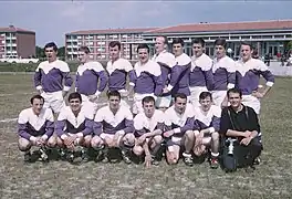 Équipe de rugby de la promotion T66 (en dernière année d'études en 1965-1966)