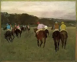 Chevaux de course à Longchamp Edgar Degas - 1873-1875.