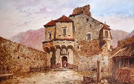 Burg in Tisens (1890).
