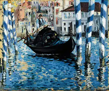Le Grand Canal à Venise (Venise bleue)Edouard Manet, vers 1875Shelburne Museum.