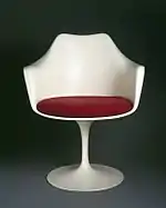 Galette d'assise amovible sur un siège contemporain, Finlande, 1956.