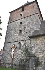 Vue du donjon côté sud.