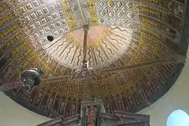 Charpente de l'église Saint-Martin.