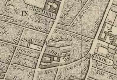 Emplacement de l'église Saint-Sauveur.