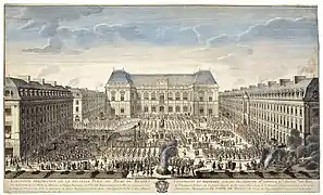 Perspective nouvelle place du Palais de Rennes