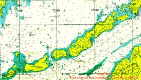 Carte des Elizabeth Islands.