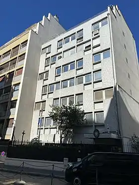 Vue de la mission diplomatique