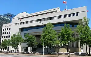 Vue de la mission diplomatique