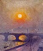 Coucher de soleil sur le Pont de Waterloo (1916), collection privée