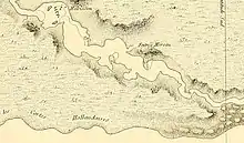 Entrée Moreau : Carte de Freycinet