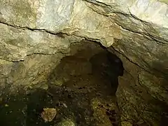 Entrée des Saints de Glace du réseau du Trou qui souffle.