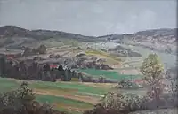 Environs de Bourbonne. Début du printemps. 1946