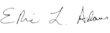 Signature de Eric Adams