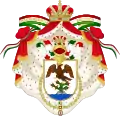 Blason de l'Empire du Mexique de 1821 à 1823.