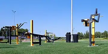 Equipements de musculation.