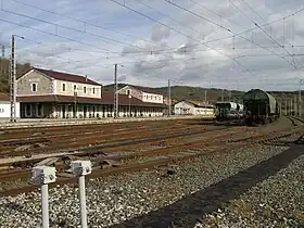 Vue d'ensemble des emprises de la gare d'Altsasu.