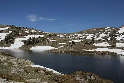 L'estany de la Bova dans la vallée du Madriu.