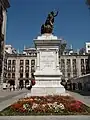 Statue érigée à Santander en mémoire de Pedro Velarde. Sur la statue il y a une inscription qui dit: Santander à la gloire du héros. 1880.