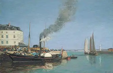 Honfleur, la jetée, vers 1854-1857, Fondation de l'Hermitage, Lausanne.