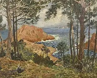 Les Roches rouges, 1890.