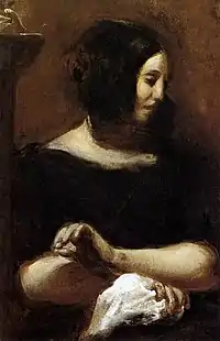 Eugène Delacroix, Portrait de George Sand (1838)