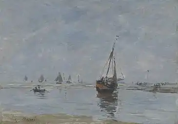 Trouville à marée basse, 1888-1895,New Haven, Yale University Art Gallery.