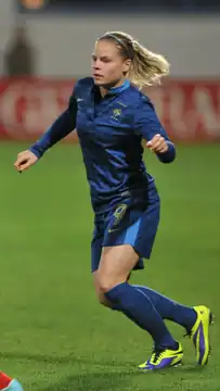 Eugénie Le Sommer avec la France