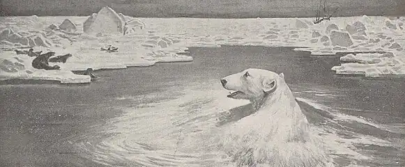 Paysage polaire par Auguste Vimar