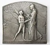 Médaille offerte aux exposants réalisée par Oscar Roty.