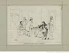 Le lunch sur la scène pendant la répétition.