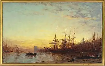 Le Port de Marseille au coucher du soleil, 1890-1895, Petit Palais, Paris