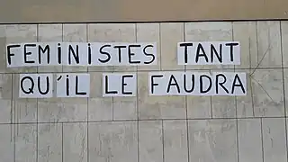 Rouen : « Féministes tant qu'il le faudra ».