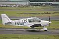 Robin DR-400 à l'aéroport de Glasgow-Prestwick en 2014.